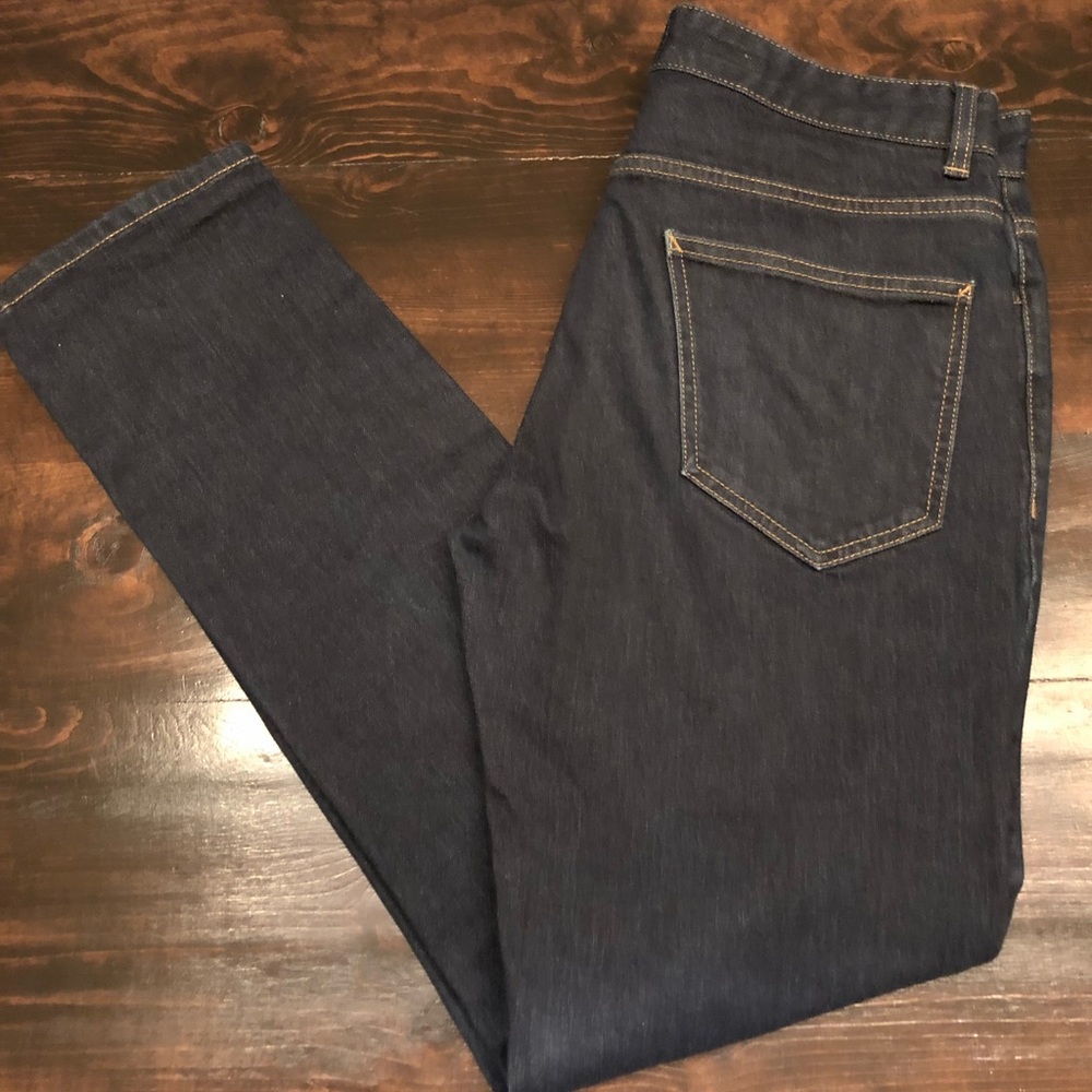 EUC TOPMAN JEANS STRETCH SLIM SIZE 32 DARK WASH